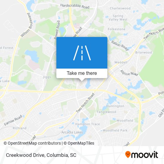 Mapa de Creekwood Drive