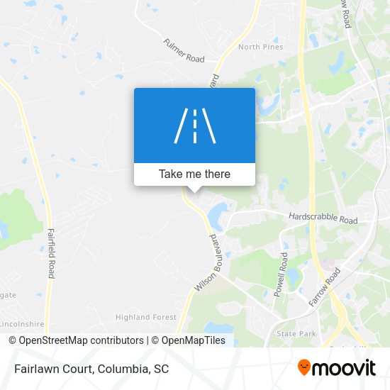 Mapa de Fairlawn Court
