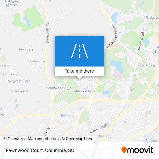 Mapa de Fawnwood Court