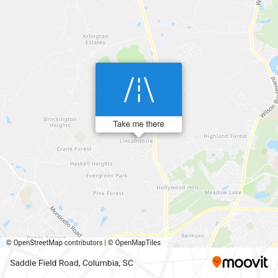 Saddle Field Road map