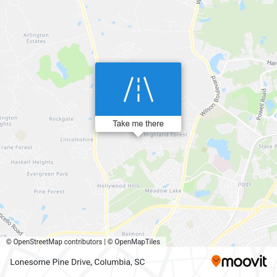 Mapa de Lonesome Pine Drive