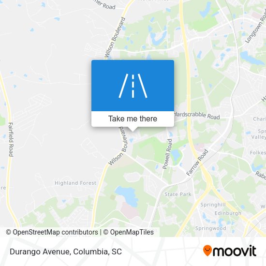 Mapa de Durango Avenue