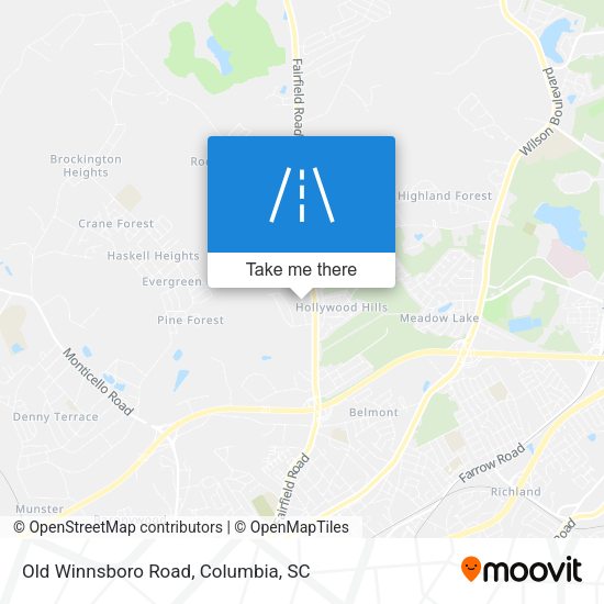 Old Winnsboro Road map