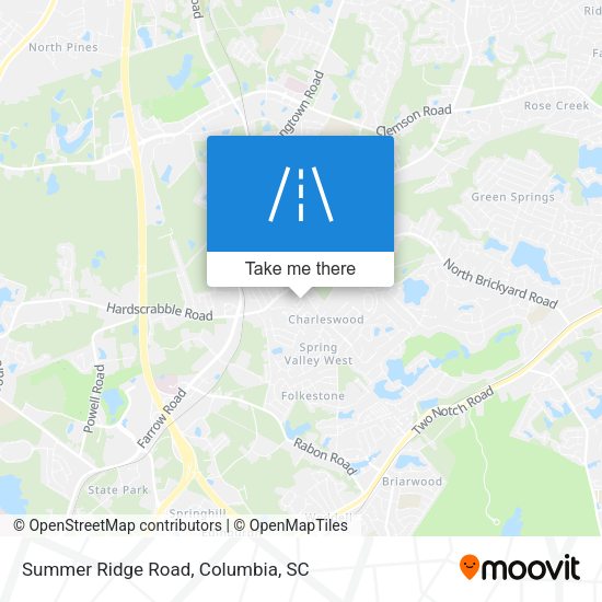 Summer Ridge Road map