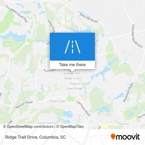 Ridge Trail Drive map