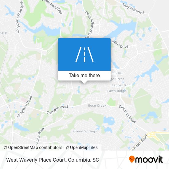 West Waverly Place Court map