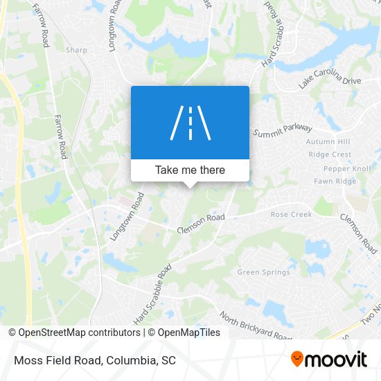 Moss Field Road map