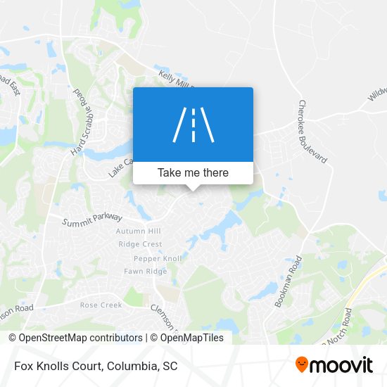 Mapa de Fox Knolls Court
