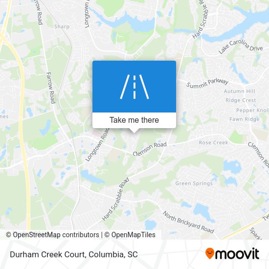 Mapa de Durham Creek Court