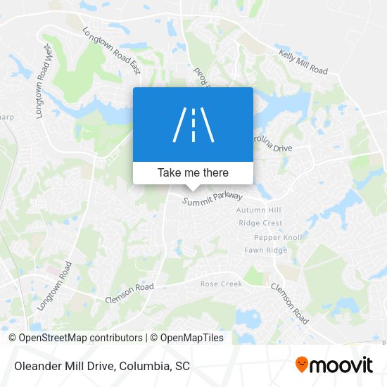 Oleander Mill Drive map