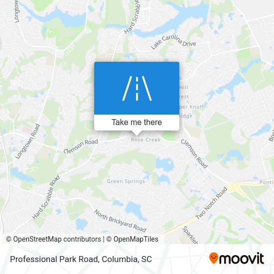 Professional Park Road map