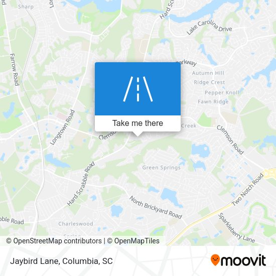 Mapa de Jaybird Lane