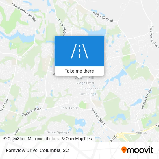 Fernview Drive map