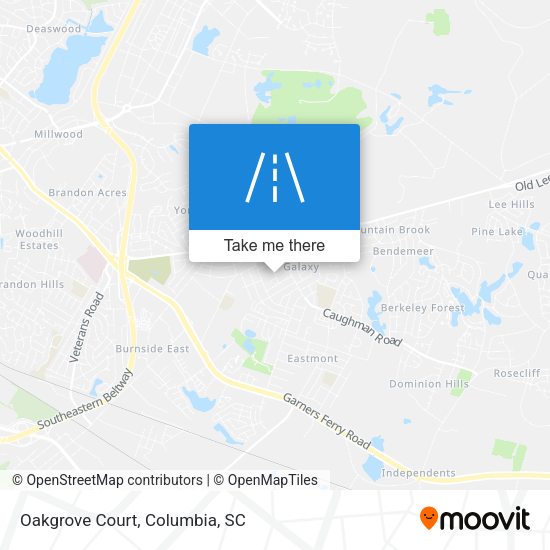 Mapa de Oakgrove Court