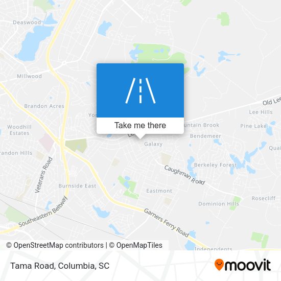 Mapa de Tama Road