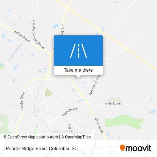 Pender Ridge Road map