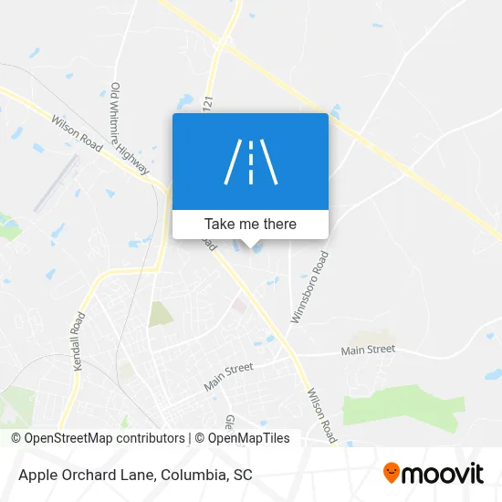 Apple Orchard Lane map