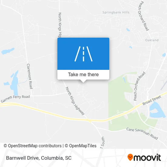 Barnwell Drive map