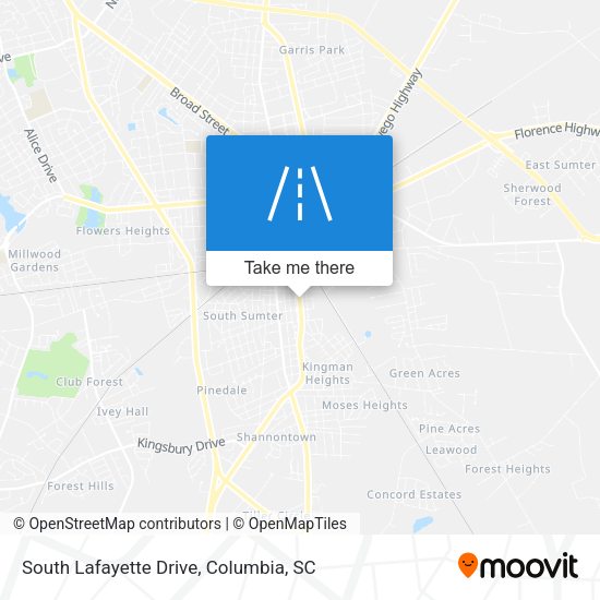 South Lafayette Drive map