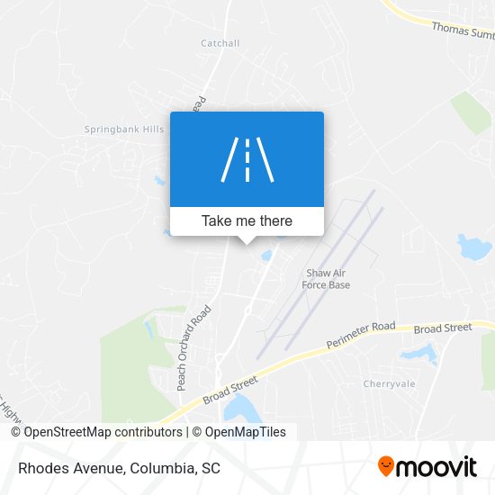 Mapa de Rhodes Avenue