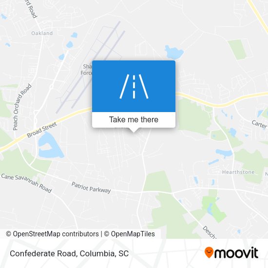 Confederate Road map