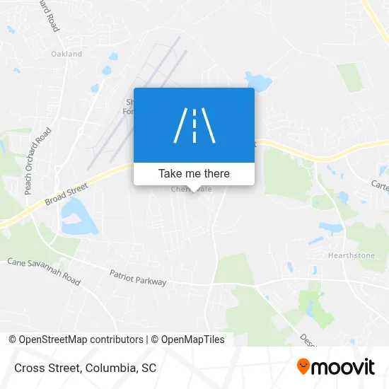 Cross Street map