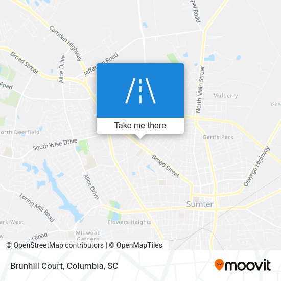 Mapa de Brunhill Court