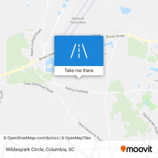 Wildespark Circle map
