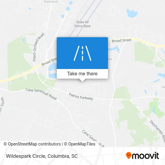 Wildespark Circle map