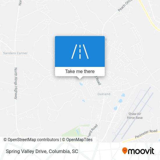 Spring Valley Drive map