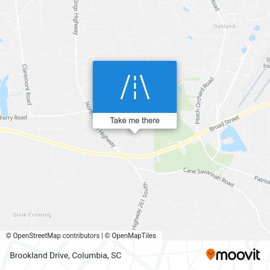 Mapa de Brookland Drive