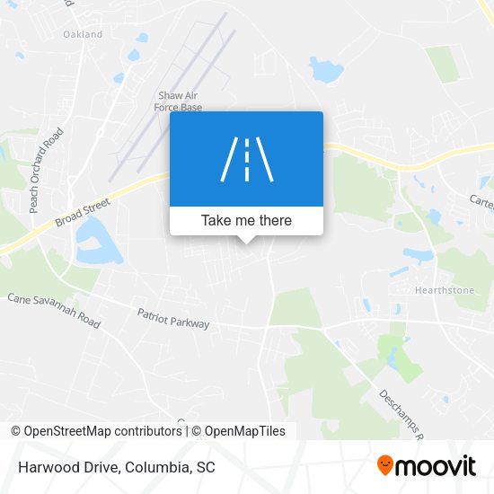 Harwood Drive map