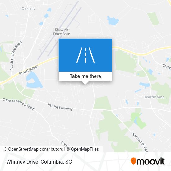 Whitney Drive map