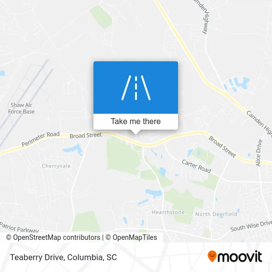 Teaberry Drive map