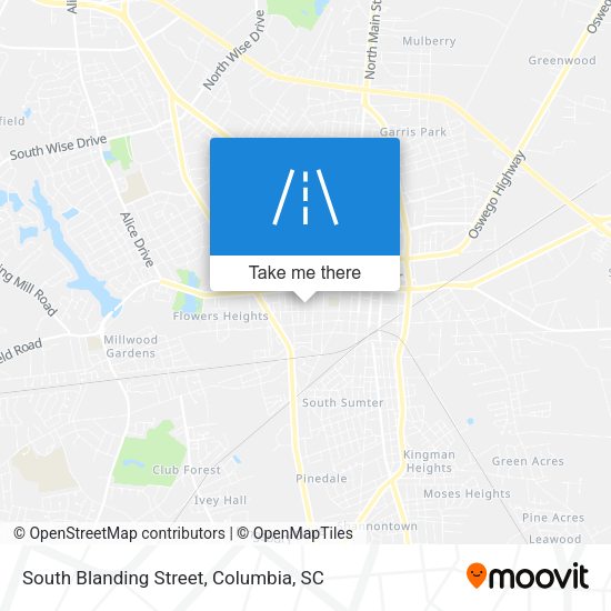 South Blanding Street map