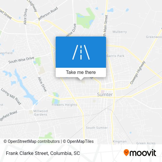 Frank Clarke Street map