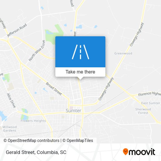 Mapa de Gerald Street