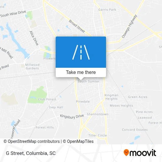G Street map