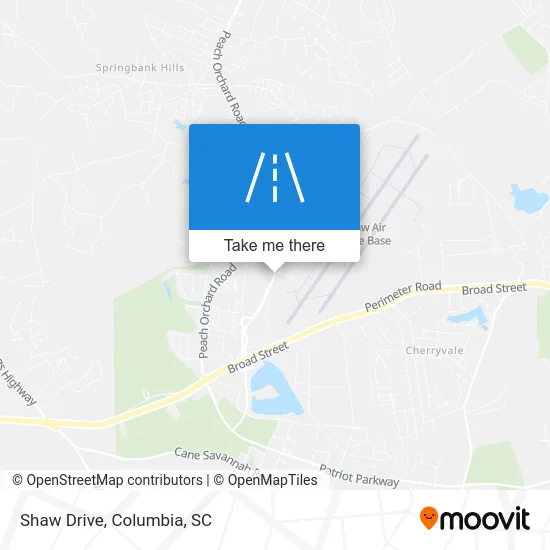 Shaw Drive map