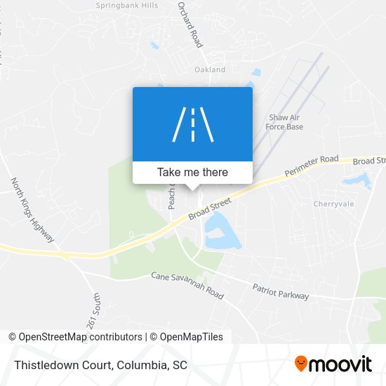 Mapa de Thistledown Court