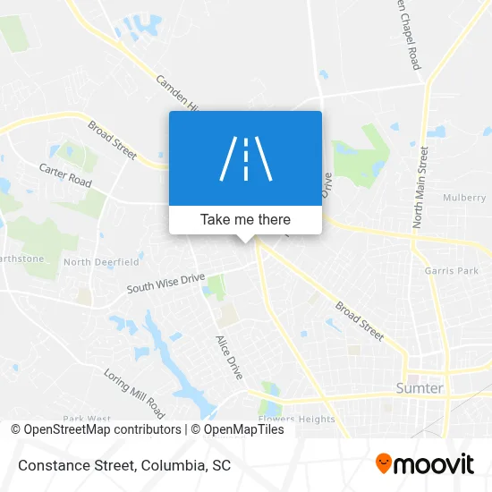 Constance Street map