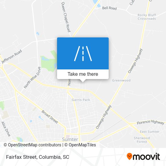 Mapa de Fairfax Street