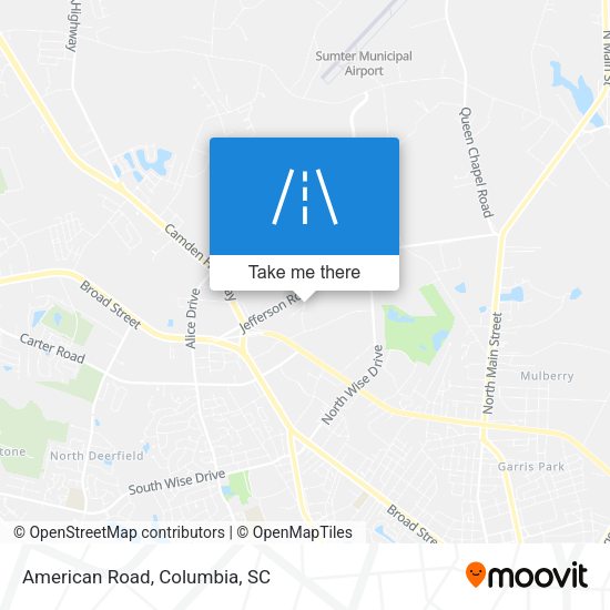 Mapa de American Road