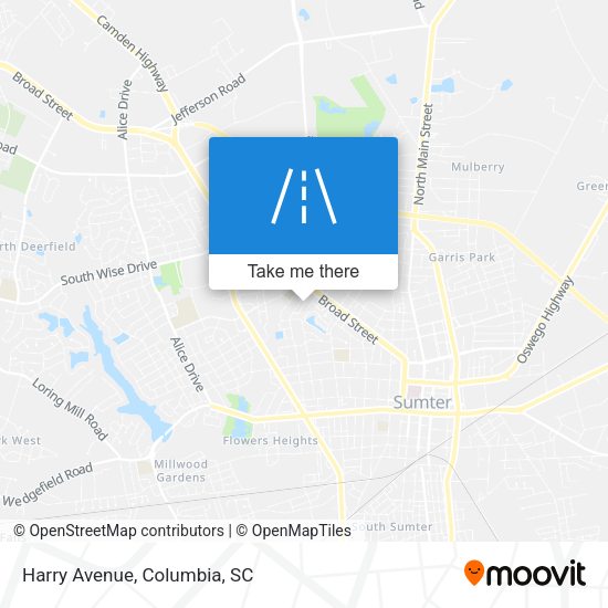 Mapa de Harry Avenue