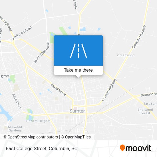 Mapa de East College Street