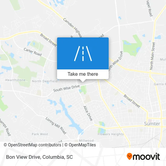 Bon View Drive map