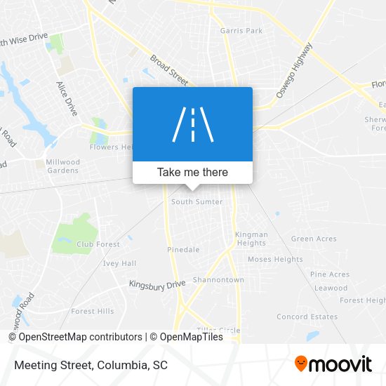 Meeting Street map