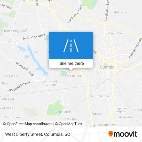 Mapa de West Liberty Street