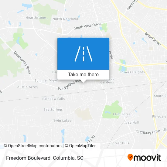 Freedom Boulevard map