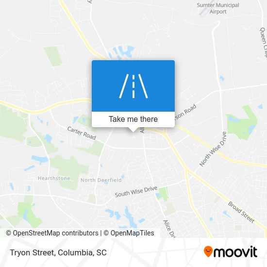 Tryon Street map